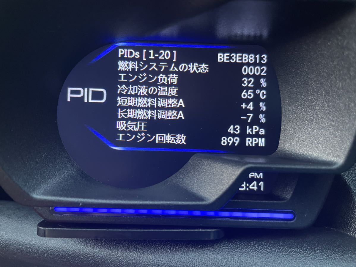 OBD2 マルチメーター　車速 回転数 水温 電圧 など　中古動作確認のみ_画像6