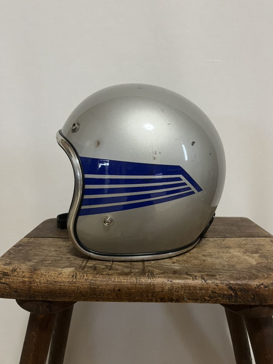 70sARTHUR FULMER アーサーフルマー ヘルメット L シルバーAF40 ビンテージ ヴィンテージ_画像5