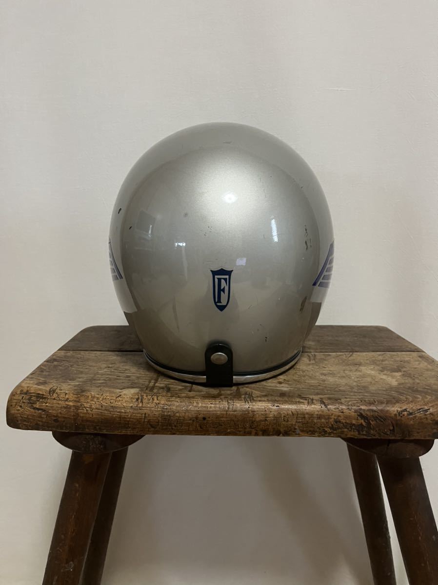 70sARTHUR FULMER アーサーフルマー ヘルメット L シルバーAF40 ビンテージ ヴィンテージ_画像3