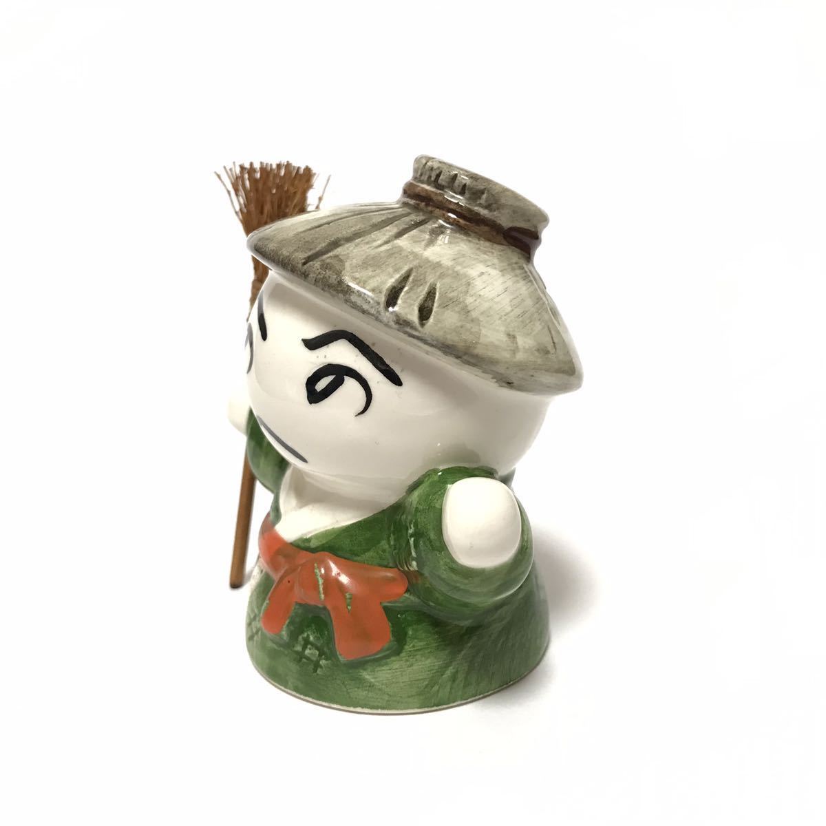 当時物 内藤ルネ 陶器製 へのへのもへじ かかし 貯金箱 / RUNE 陶器 ...