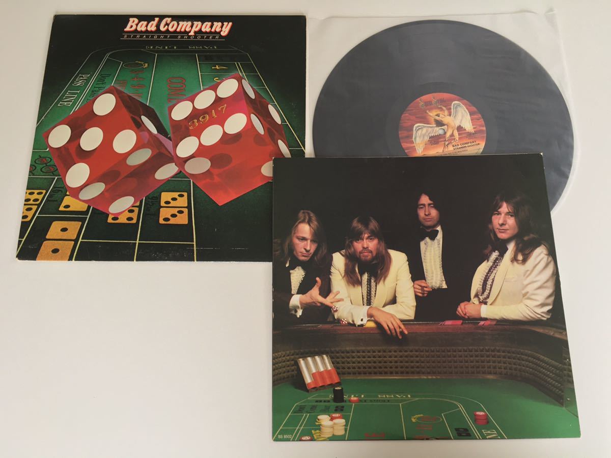 Bad Company / Straight Shooter LP SWAN SONG US SS8502 75 year name record 2nd, inner equipped,Paul Rodgers,Mick Ralphs,Simon Kirke,Boz Burrell,