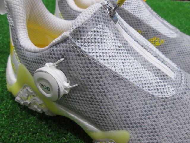 GK Suzuka * 892 [23.5][ новый товар ] Adidas код Chaos 22 боа *GX3940* женский туфли для гольфа * белый / желтый * шиповки отсутствует 