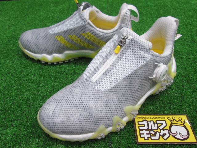 GK Suzuka * 892 [23.5][ новый товар ] Adidas код Chaos 22 боа *GX3940* женский туфли для гольфа * белый / желтый * шиповки отсутствует 