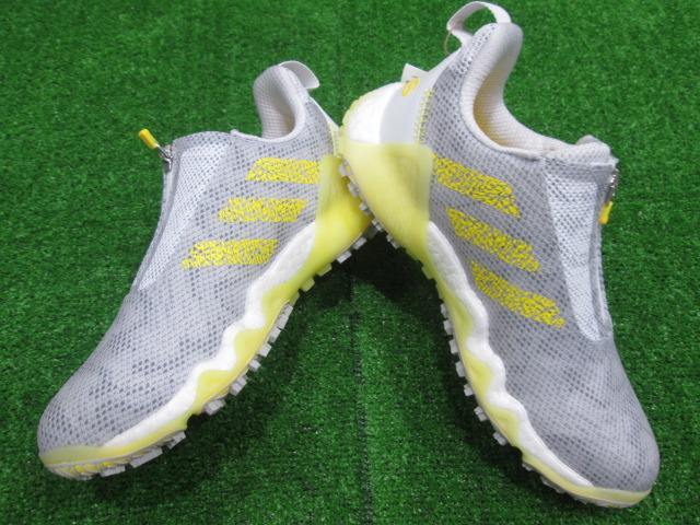 GK Suzuka * 891 [23.0][ новый товар ] Adidas код Chaos 22 боа *GX3940* женский туфли для гольфа * белый / желтый * шиповки отсутствует 