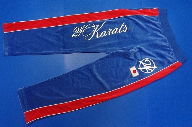 日本製】 24Karats 日本代表ユニ L セットアップ ベロアジャージ