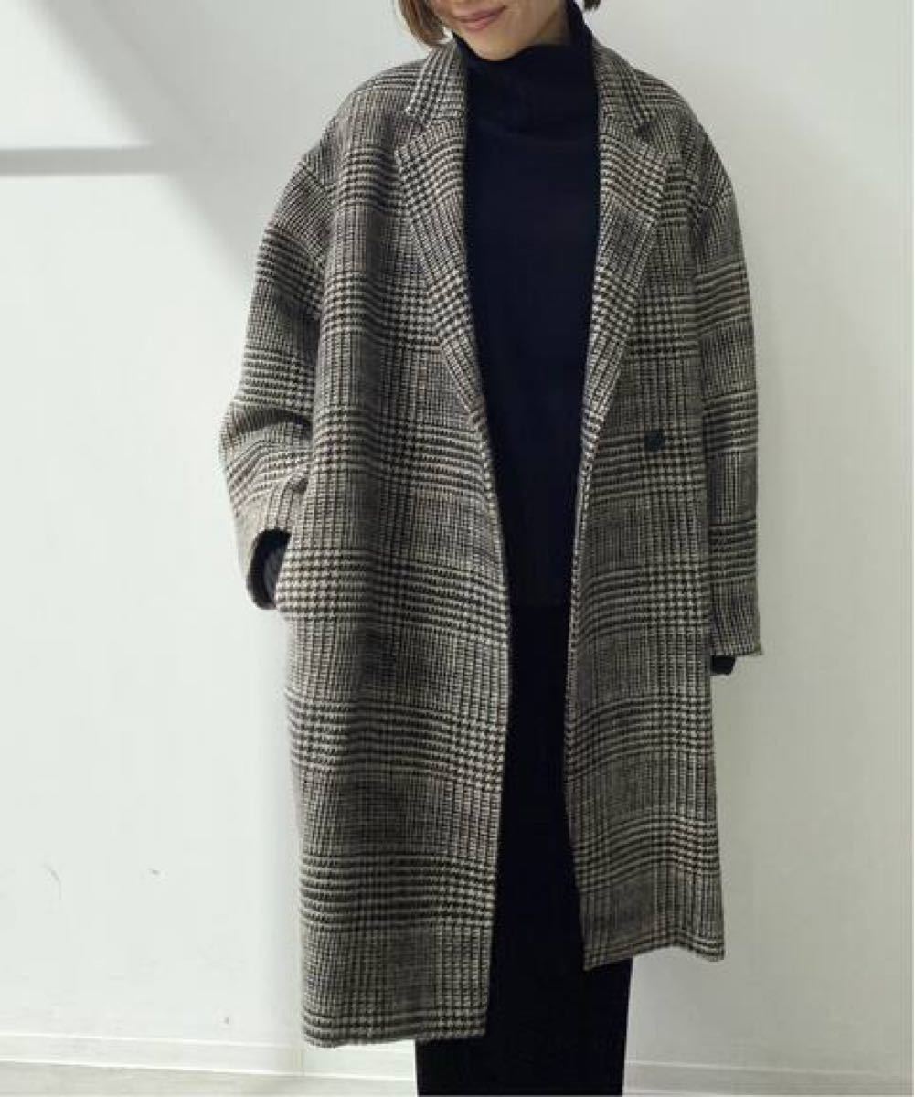 L'Appartement アパルトモン Check W Coat チェック コート