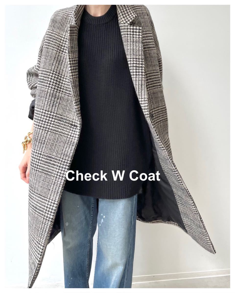 L'Appartement アパルトモン Check W Coat チェック コート