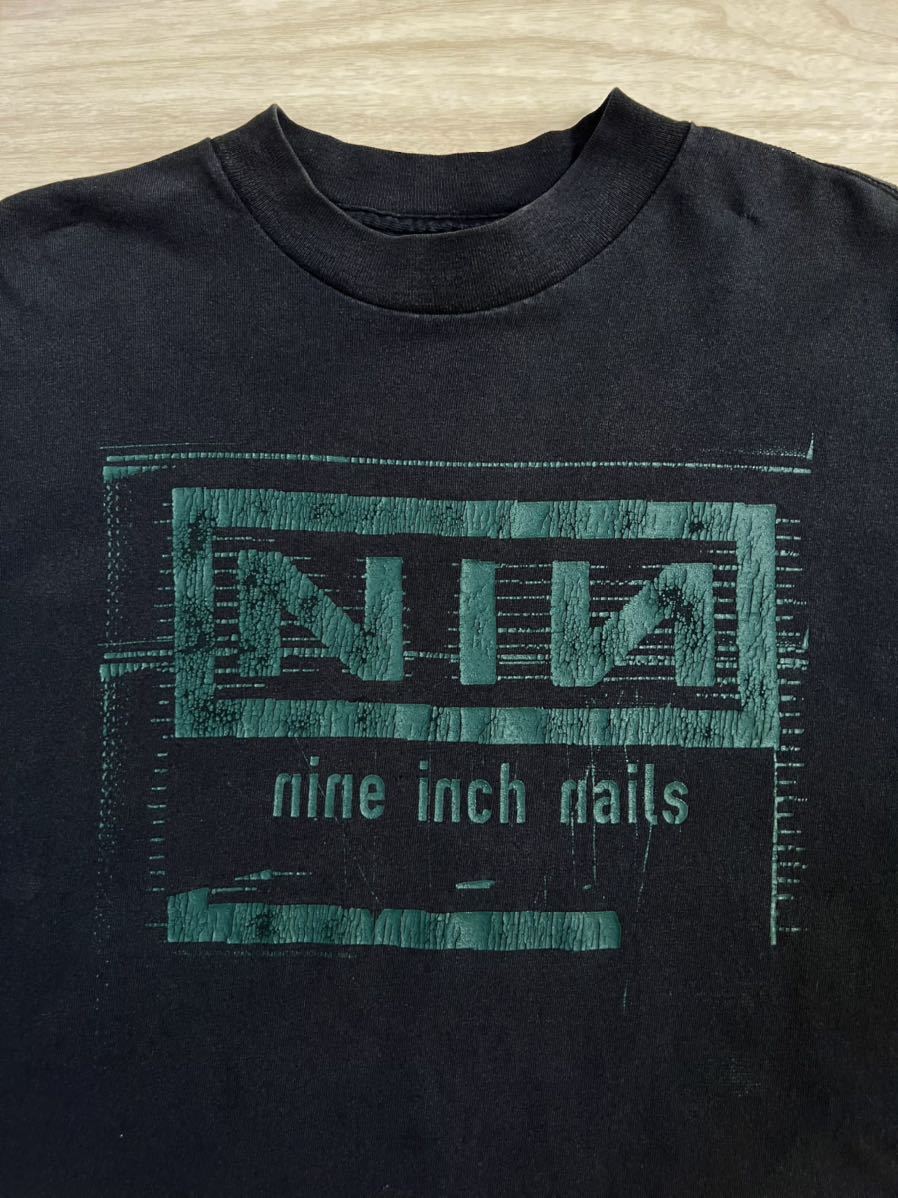激レア スペシャル 90’s VINTAGE NINE INCH NAILS Tシャツ XL ナイン インチ ネイルズ 1994 NOTHING TEE All Sport製 vintage ビンテージ_画像3