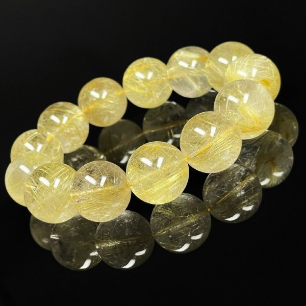 内祝い ルチルクオーツ 8mm 金運 開運 パワーストーンブレスレット