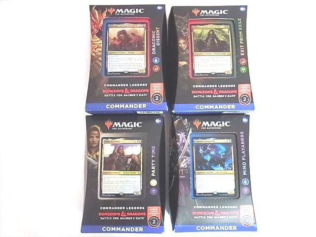 品質満点! バルダーズゲート 統率者デッキ4種類 未開封