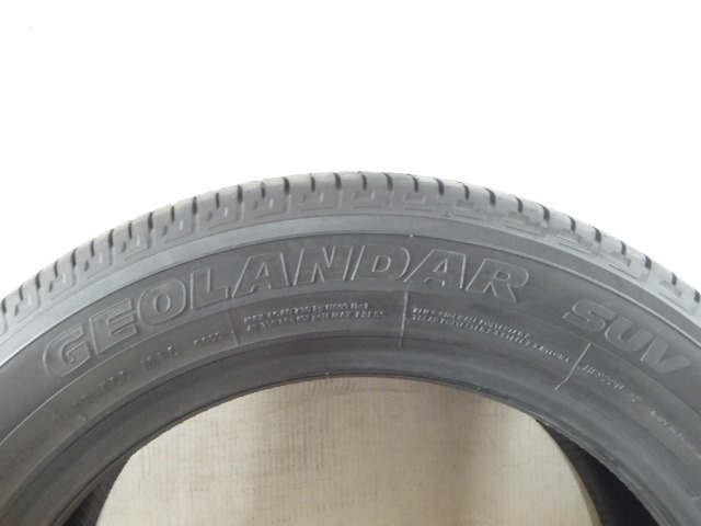 ヨコハマ GEOLANDAR SUV G055 225/55R17 97V 未使用 2本セット サマータイヤ 2016年製_画像2