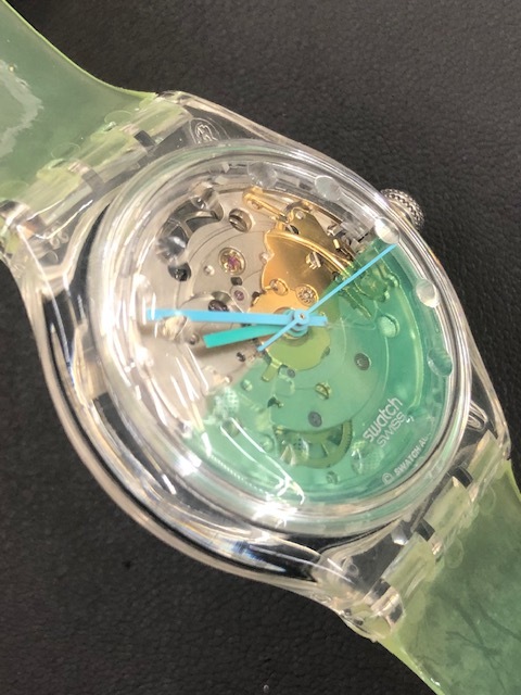 仙25 Swatch スウォッチ 自動巻き AUTOMATIC スケルトン ラウンド