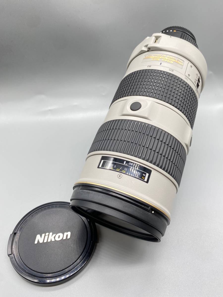 埼01　Nikon　AF-S　ED　８０－２００ｍｍ　F２．８　D　ライトグレー　交換レンズ　オートフォーカス　一眼レフ用　ズーム　レンズ_画像1