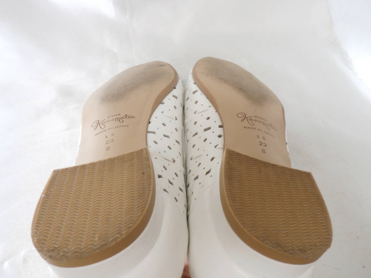  Ginza Kanematsu * натуральная кожа туфли-лодочки * сделано в Японии *22*B* несколько раз использование * разряд A* поиск ....22