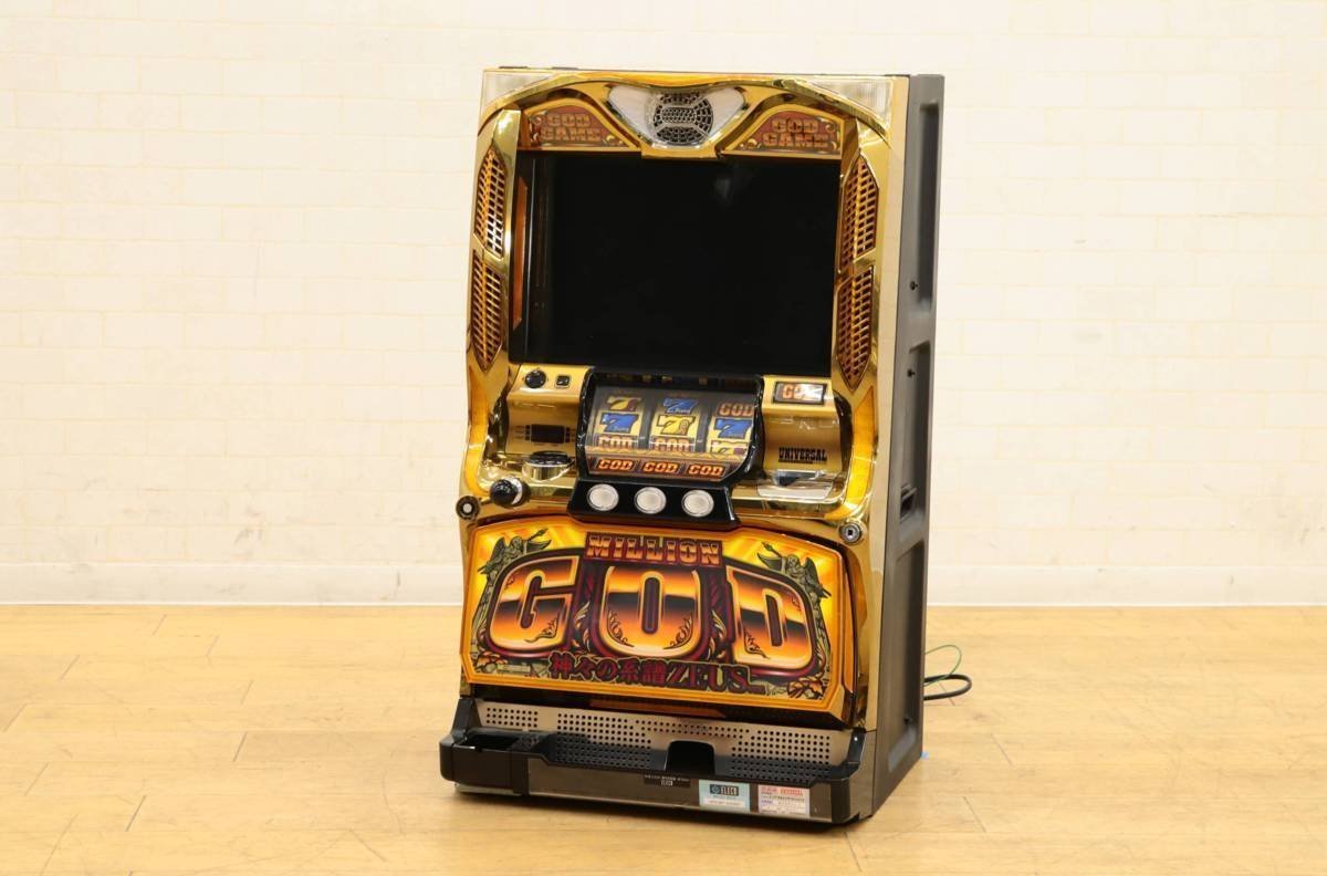 K101906 美品 ユニバーサル ミリオンゴッド 神々の系譜 スロット 実機