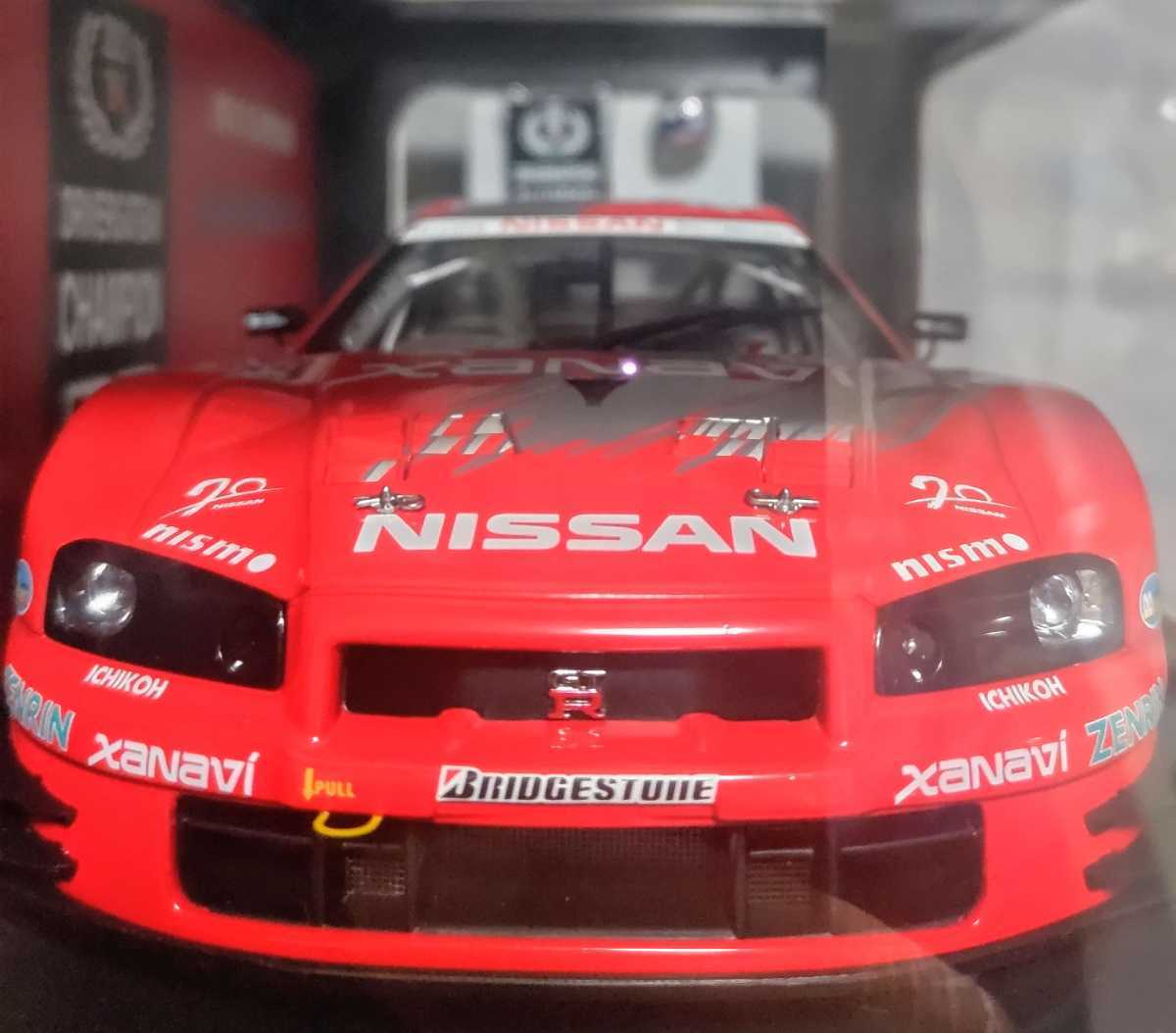 AUTOart 1/18 R34 GT-R 2003 JGTC GT500 XANAVI NISMO GT-R one of 700pcs TOKYO AUTO SALON 2006 限定 ザナヴィ ニスモ スカイライン #23_画像8