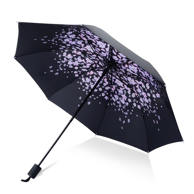 送料無料 花柄 日傘 雨傘 折り畳み UVカット　紫外線カット 8本骨　新品