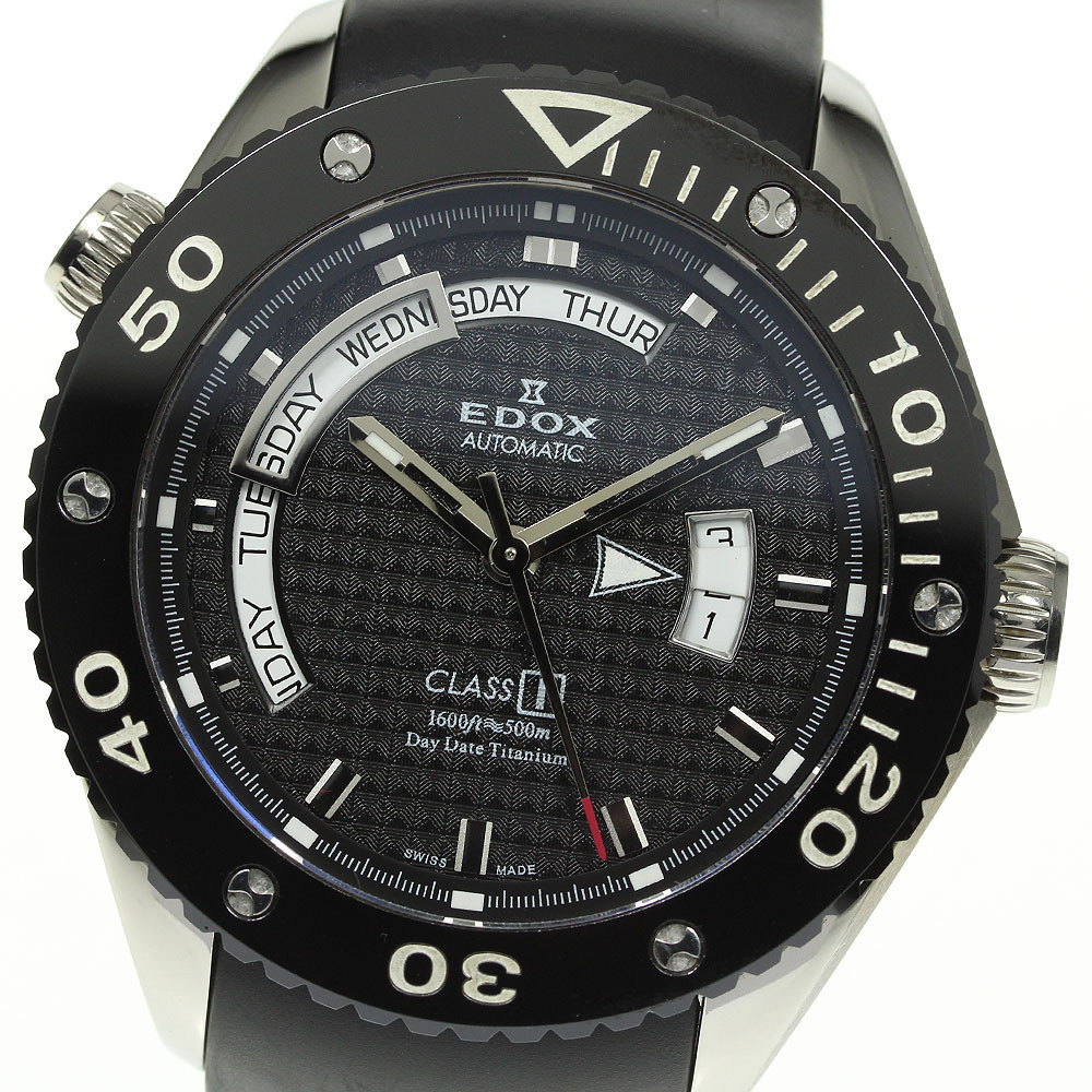 ☆箱・保証書付き【EDOX】エドックス クラスワン デイデイト 83005-TIN