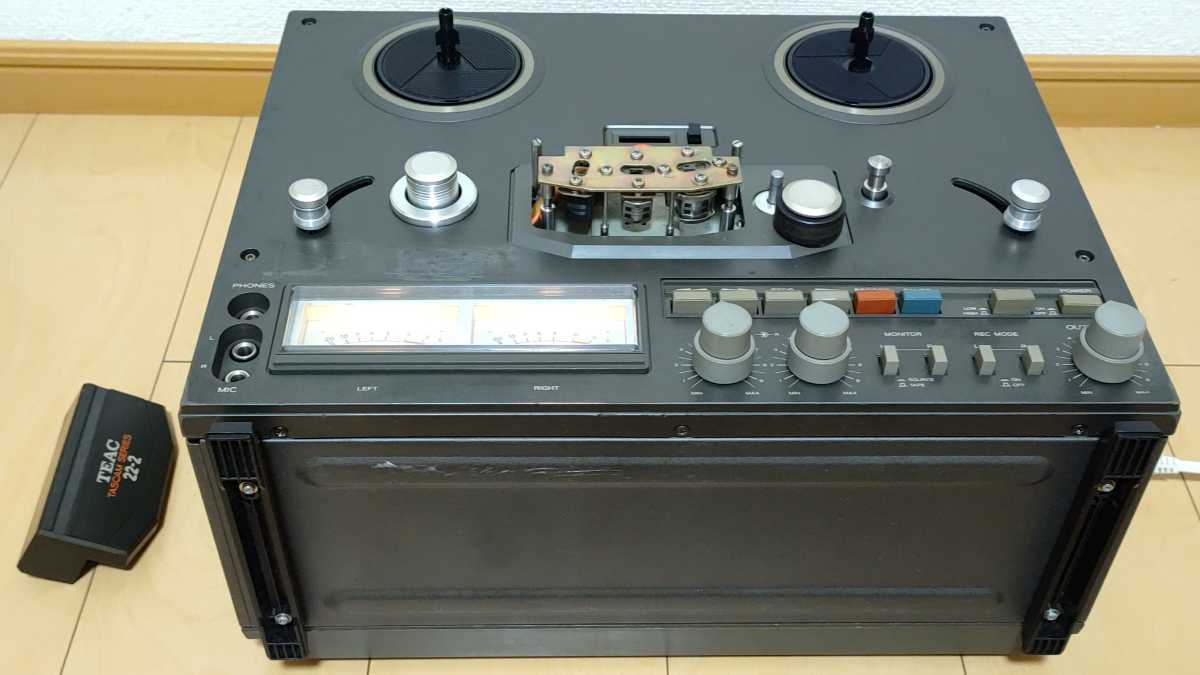 【倉庫整理】【ジャンク】TEAC ティアック オープンリールデッキ TASCAM SERIES 22-2 その② 50Hz仕様[Reel to Reel Tape Deck 22-2]要修理_画像6