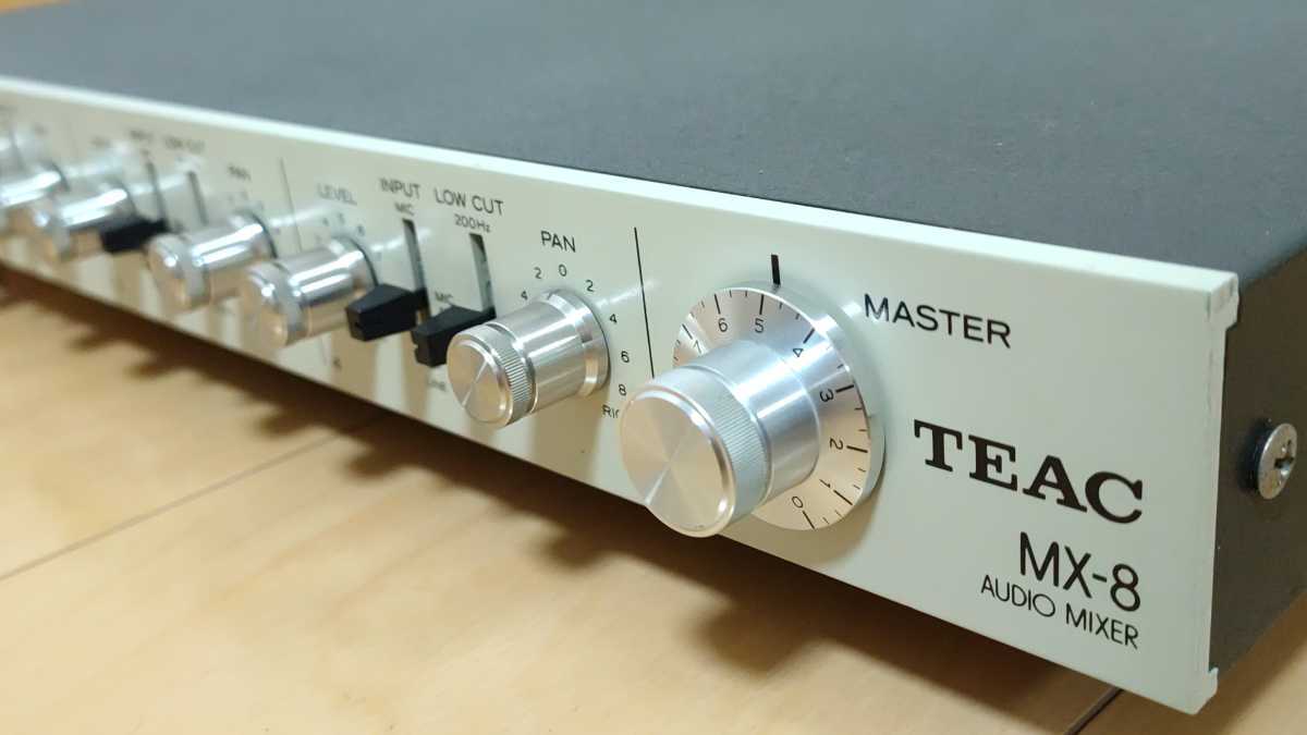 【倉庫整理】【ジャンク】TEAC ティアック オーディオミキサー MX-8 通電確認済[USED AUDIO MIXER UNIT MX8]関連: TASCAM タスカム RX-8_画像7