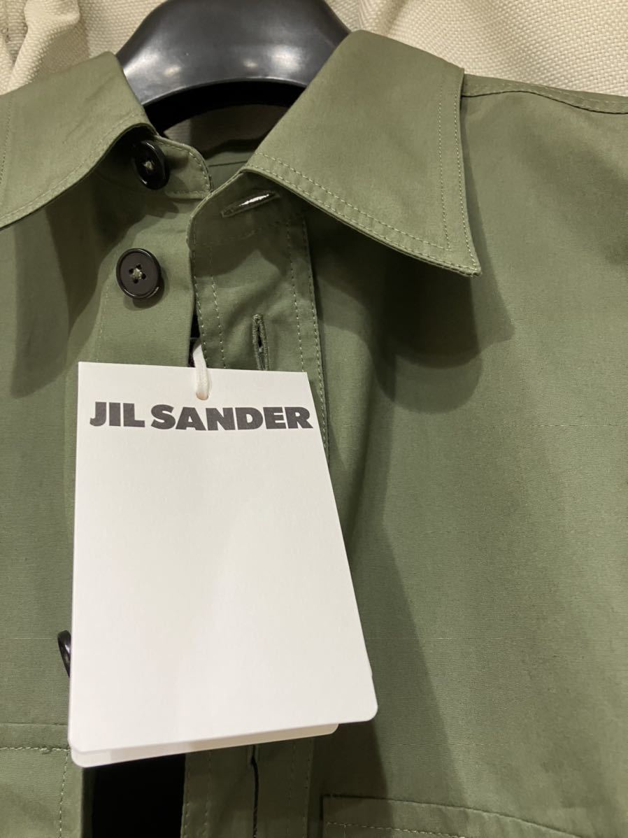 jil sander 22ss シャツジャケット サイズ38 カーキ 新品タグ付 ジル