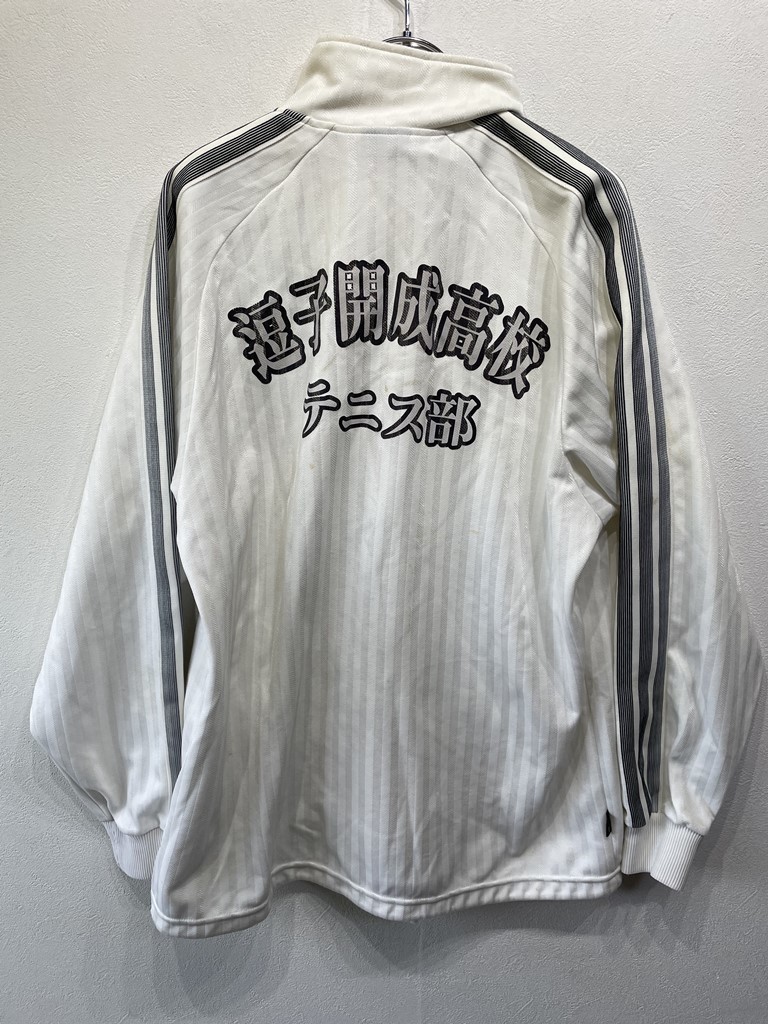 逗子開成中学校・高等学校 テニス部 ジャージ 上着 白/ホワイト 逗子開成中学校・高等学校 テニス部 ジャージ 上着 白/ホワイト