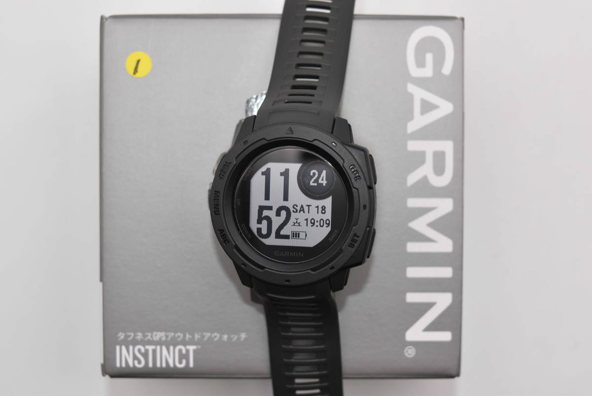 52S 【品】 GARMIN タフネスGPSアウトドアウォッチ INSTINCT ガーミン