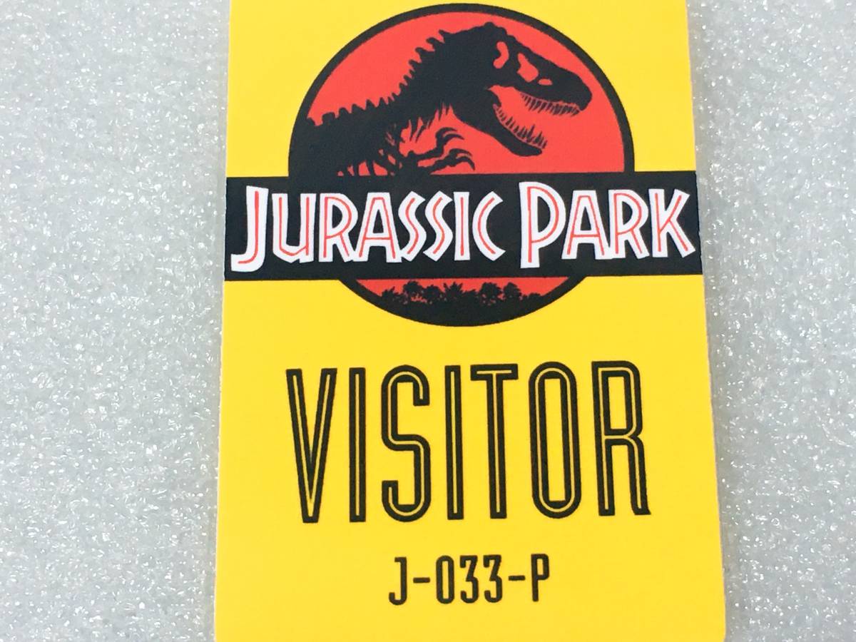 ☆ アメリカ 人気 恐竜SF系 映画 ドラマ グッズ ジュラシックパーク JURASSIC PARK VISITOR ビジター IDカード J-033-P ☆_画像3