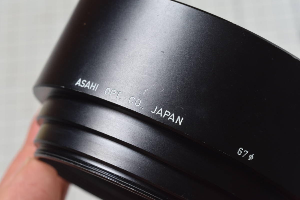 ＃809 　ASAHI　金属製フード　径67ｍｍ ねじ込　望遠系　70-150ｍｍ_画像5