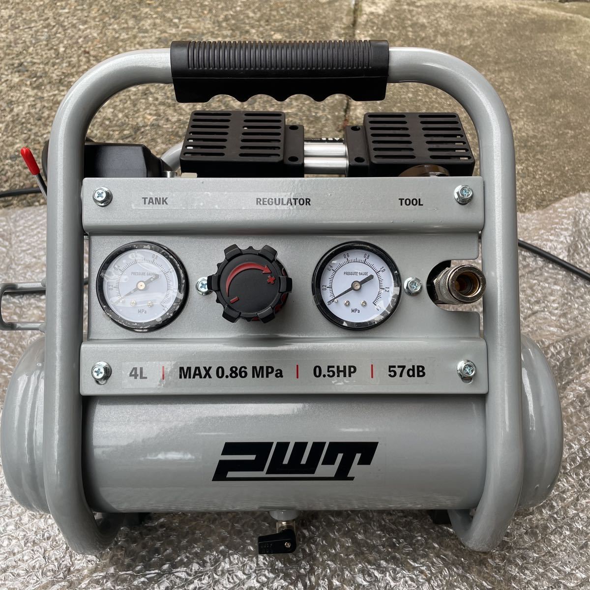 工具/メンテナンス PWT 静音エアーコンプレッサー4L TAt-1005HN