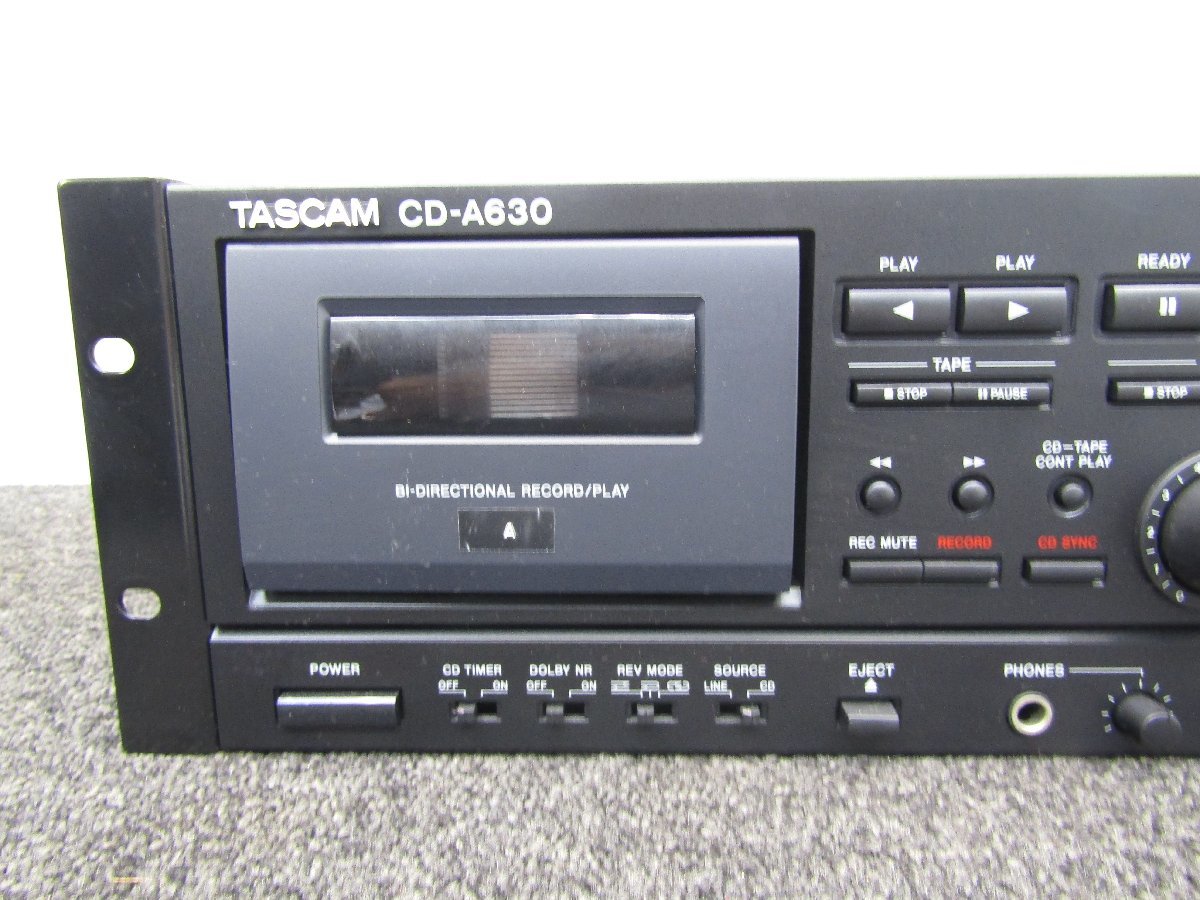 TASCAM タスカム　CD-A360　３CDチェンジャー・カセットデッキ　リモコン・取扱説明書付き　②_画像3