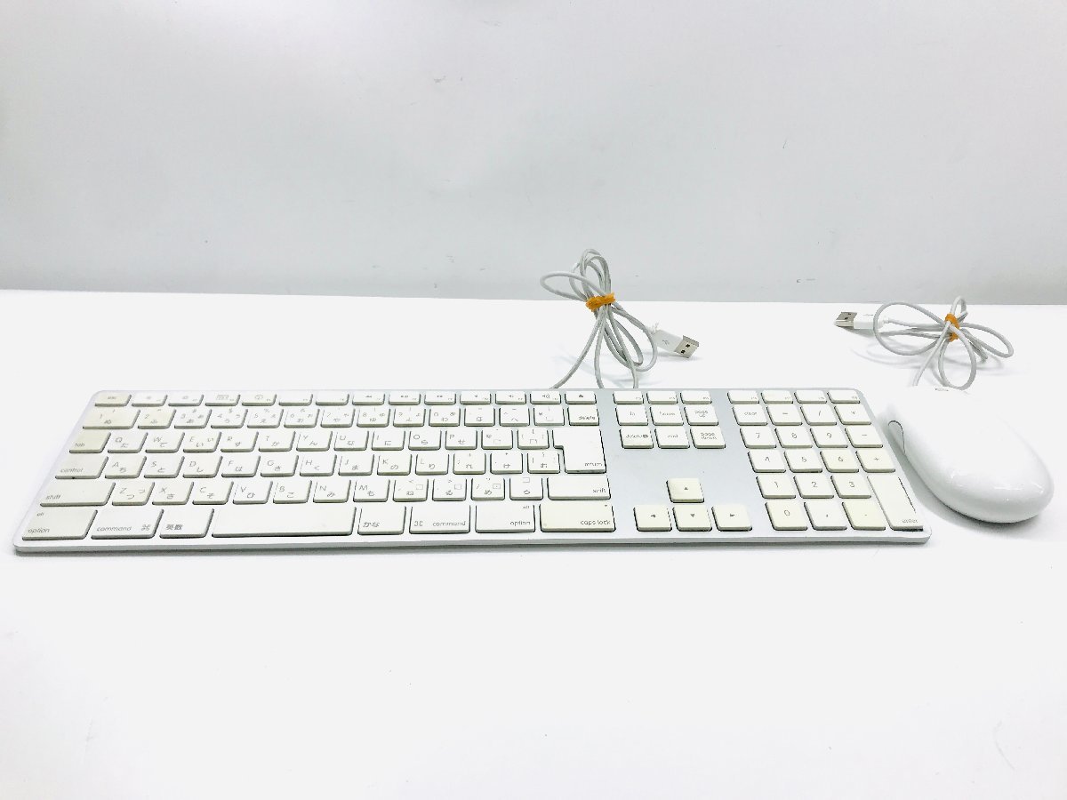 中古 アップル Mac キーボード A1243 /マウス A1152 　動作品　_画像1