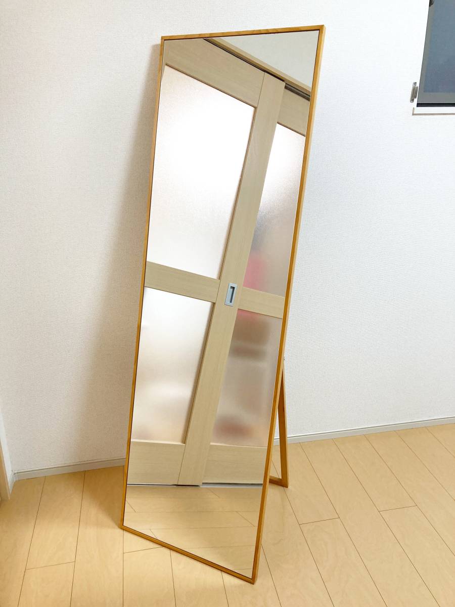 スタンドミラー 全身鏡 160×50 ウッドフレーム 木製 立て掛け 壁掛け(大型、全身用)｜売買されたオークション情報、yahooの商品情報
