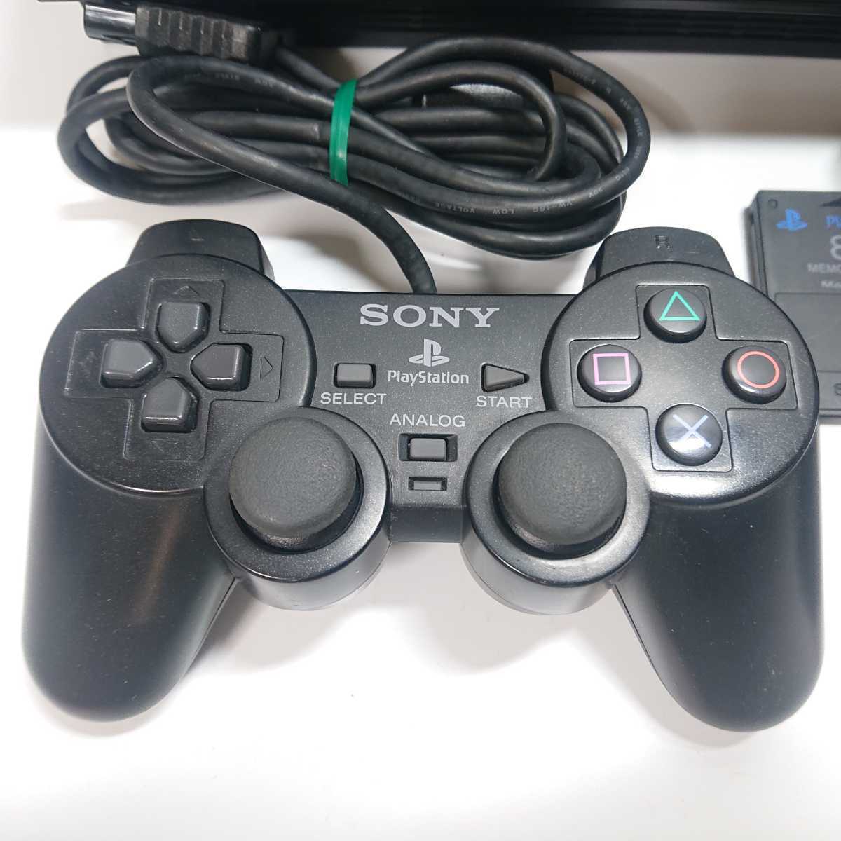 【メンテ済み】PS2 SCPH-50000 動作確認済み SONY ソニー プレイステーション2 ブラック 本体 PlayStation2 メモリーカード プレステ_画像6