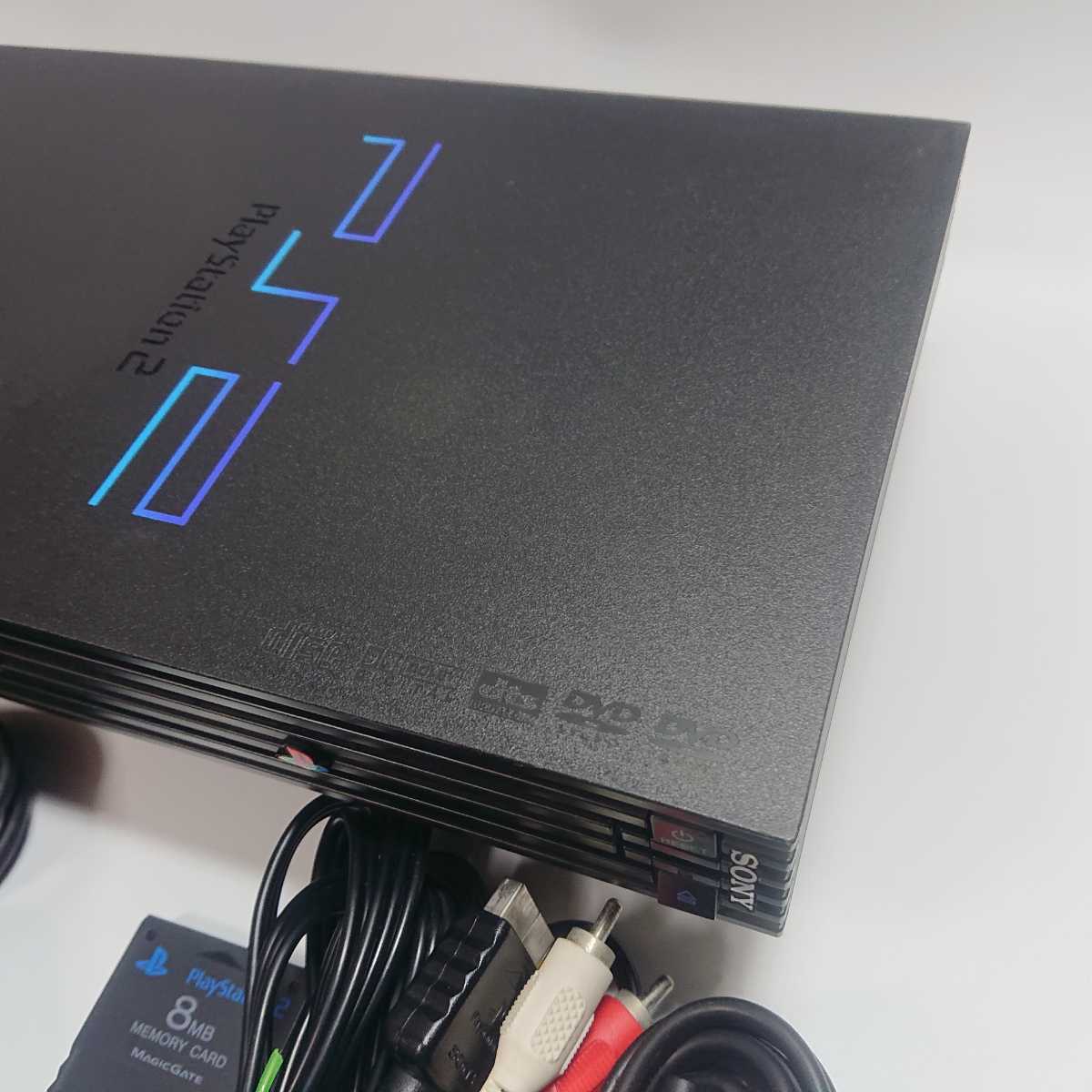 【メンテ済み】PS2 SCPH-50000 動作確認済み SONY ソニー プレイステーション2 ブラック 本体 PlayStation2 メモリーカード プレステ