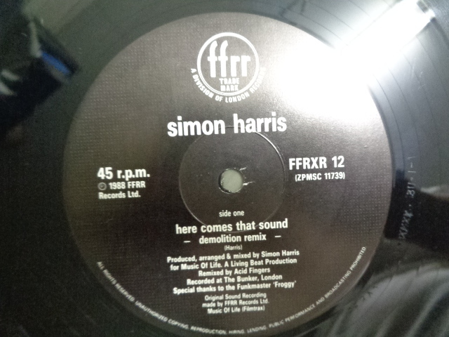 SIMON HARRIS/HERE COMES THAT SOUND(REMOLITION REMIX)/4441_画像1