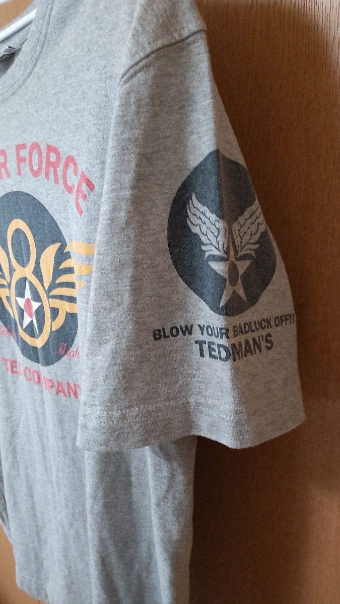 値下げ　テッドマン　TEDMAN　 半袖Tシャツ　U.S.AIR FORCE