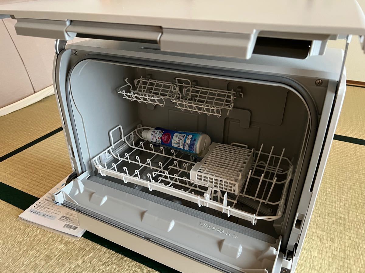 (現行最新機種 使用歴極少)食器洗い乾燥機 Panasonic NP-TSK1 専用台N-SP3付き 保証期間内