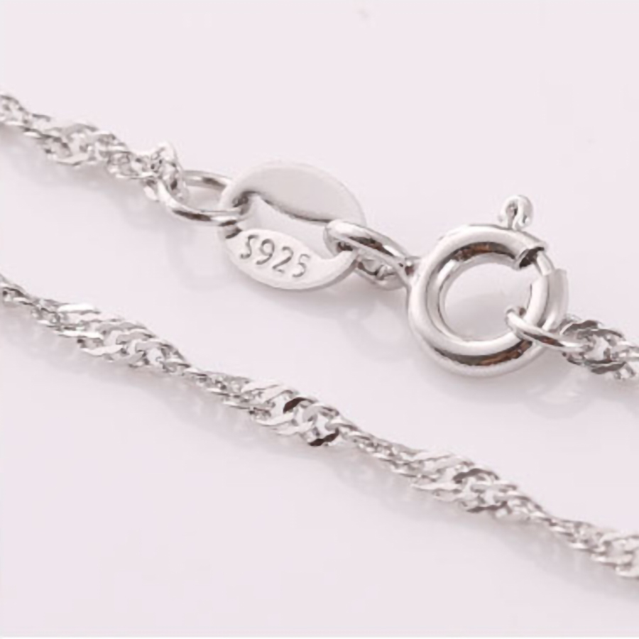 新品 シルバー925 ネックレス #1 45cm 刻印 銀製 スターリングシルバー Sterling Silver ペンダントトップ ペンダントヘッド_画像4