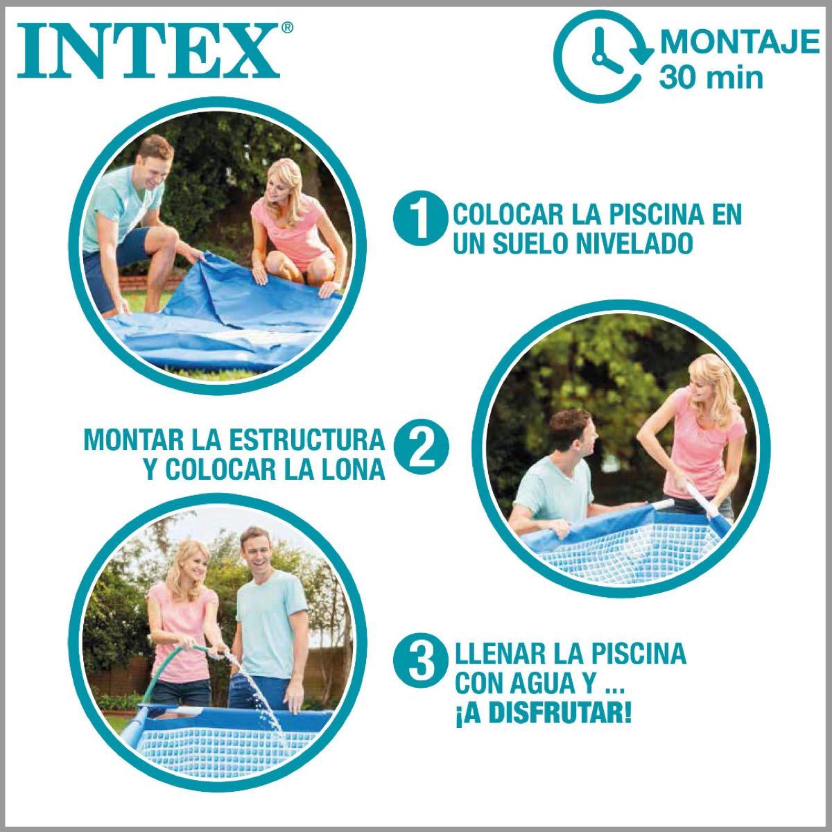 INTEX(インテックス) プール レクタングラフレームプール 220x150x60cm
