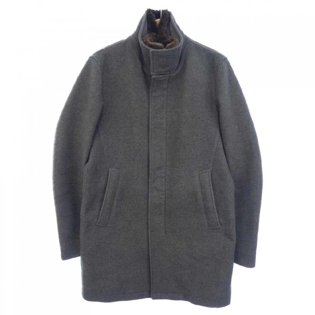 限定数のみ 美品 ヘルノHERNO チェスターコート レディース ブラウン系