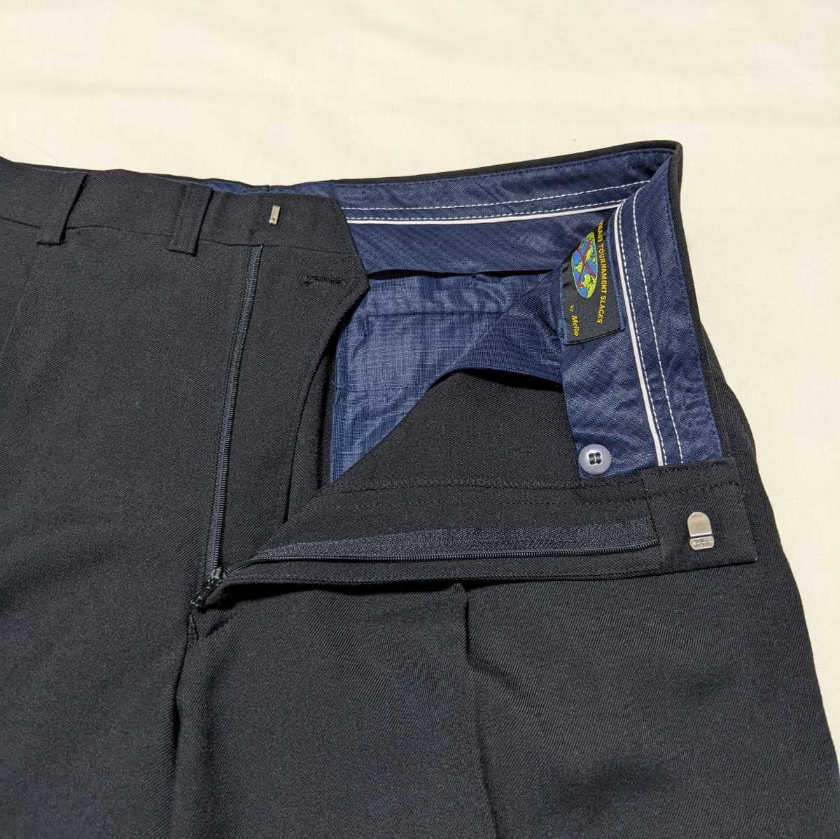 +PJ14 JACK NICKLAUS TOURNAMENT SLACKS ジャックニクラウス トーナメントスラックス メンズ W91 ゴルフ ウェア パンツ スラックス 黒 濃紺_画像4