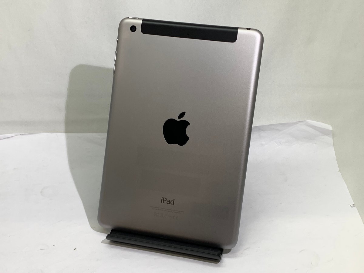 1円スタート！！ iPad mini 3 Wi-Fi+Cellular 16GB au スペースグレイ MGHV2J/A [Tip]_画像2