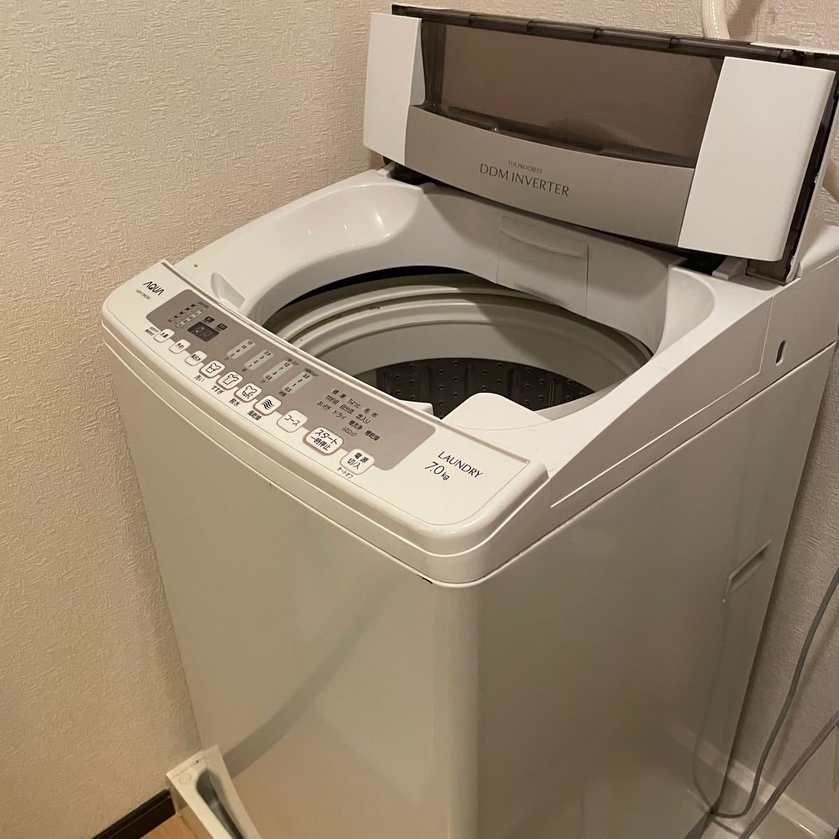 【全自動洗濯機】AQUA アクア 縦型洗濯機 AQW-V700C(W)