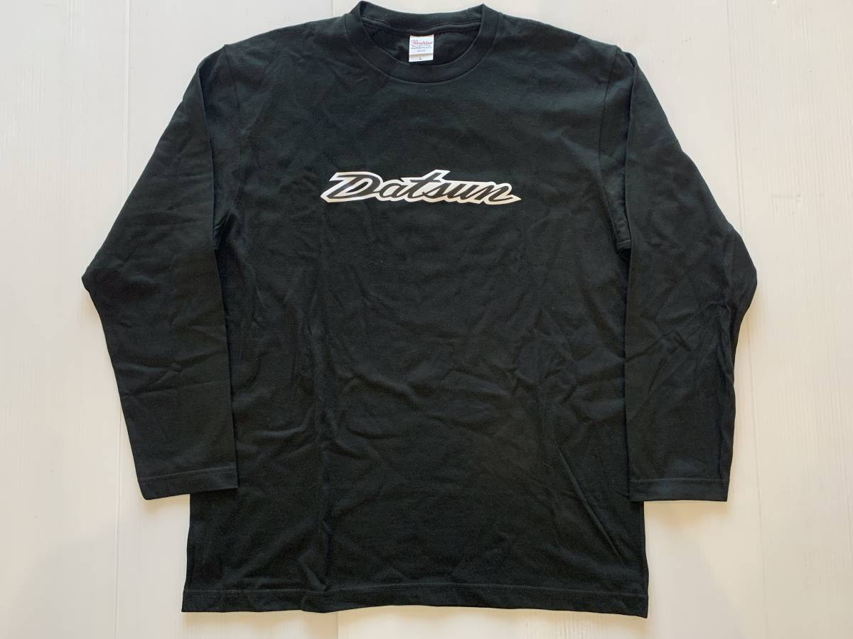 DATSUN ロングTシャツ L サイズ / フェアレディーZ S30Z 240Z 280Z 432 旧車 ダットサン ブラック 黒 エンブレム プレゼントの画像1