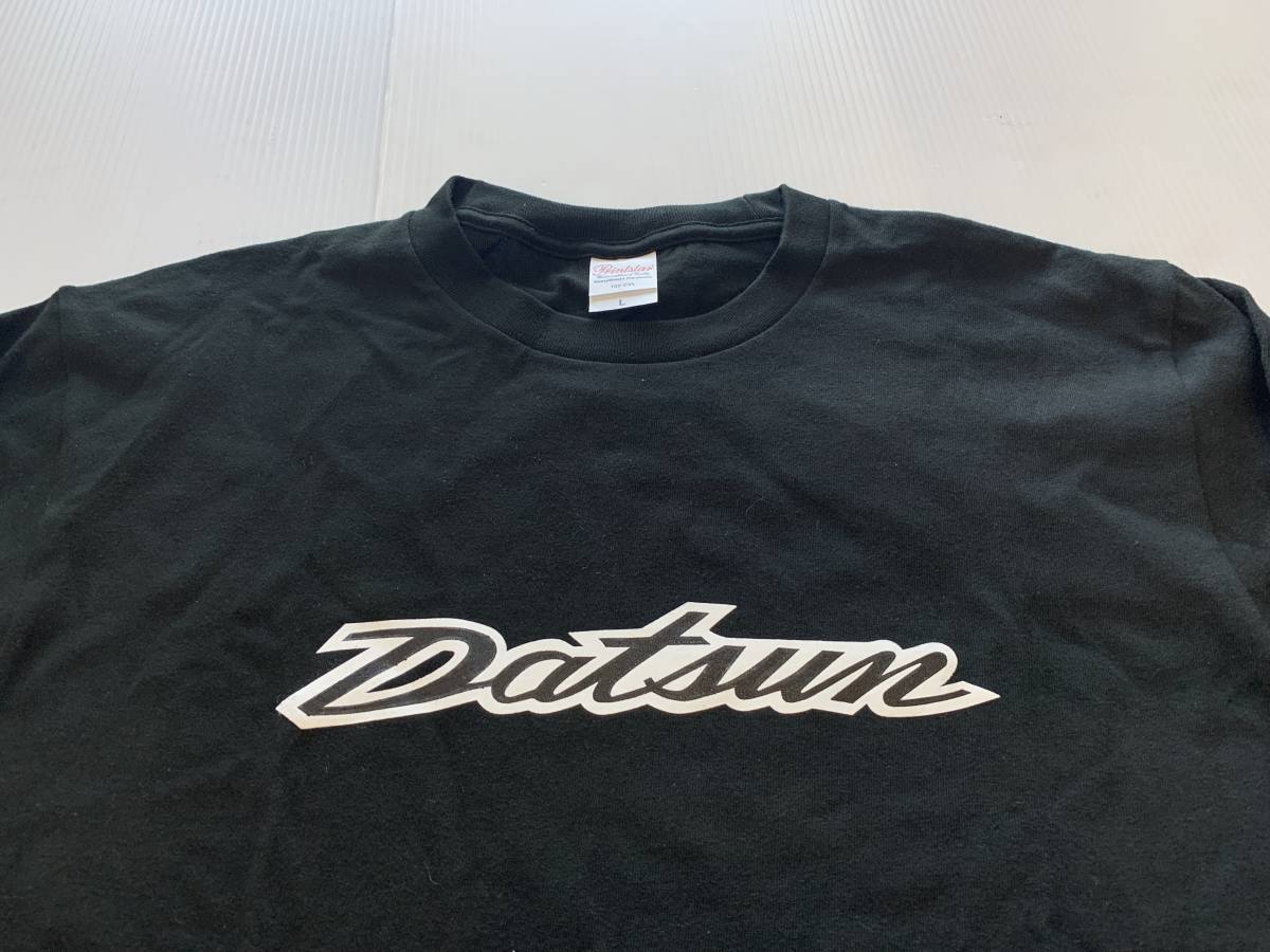 DATSUN ロングTシャツ L サイズ / フェアレディーZ S30Z 240Z 280Z 432 旧車 ダットサン ブラック 黒 エンブレム プレゼント_画像2