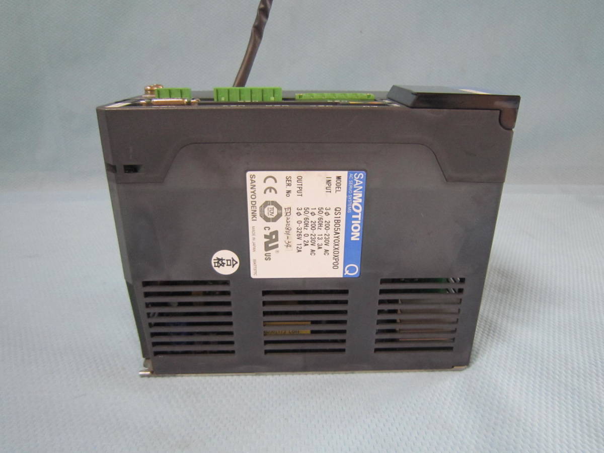 山洋電気 ACサーボ アンプ QS1B05AY0XX0XP00 INPUT AC200-230V 13.3A SANYO DENKI AC SERVO SYSTEMS_画像6