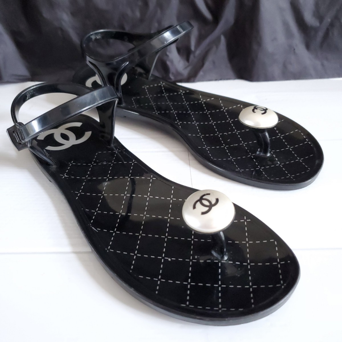 CHANEL ラバーサンダル eva.gov.co