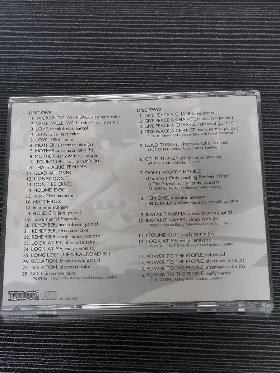 中古CD ジョン・レノン　スタジオセッションズワン　2CD　_画像2