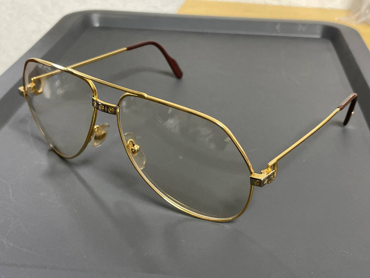 VINTAGE フランス製 Cartier/カルティエ サングラス-